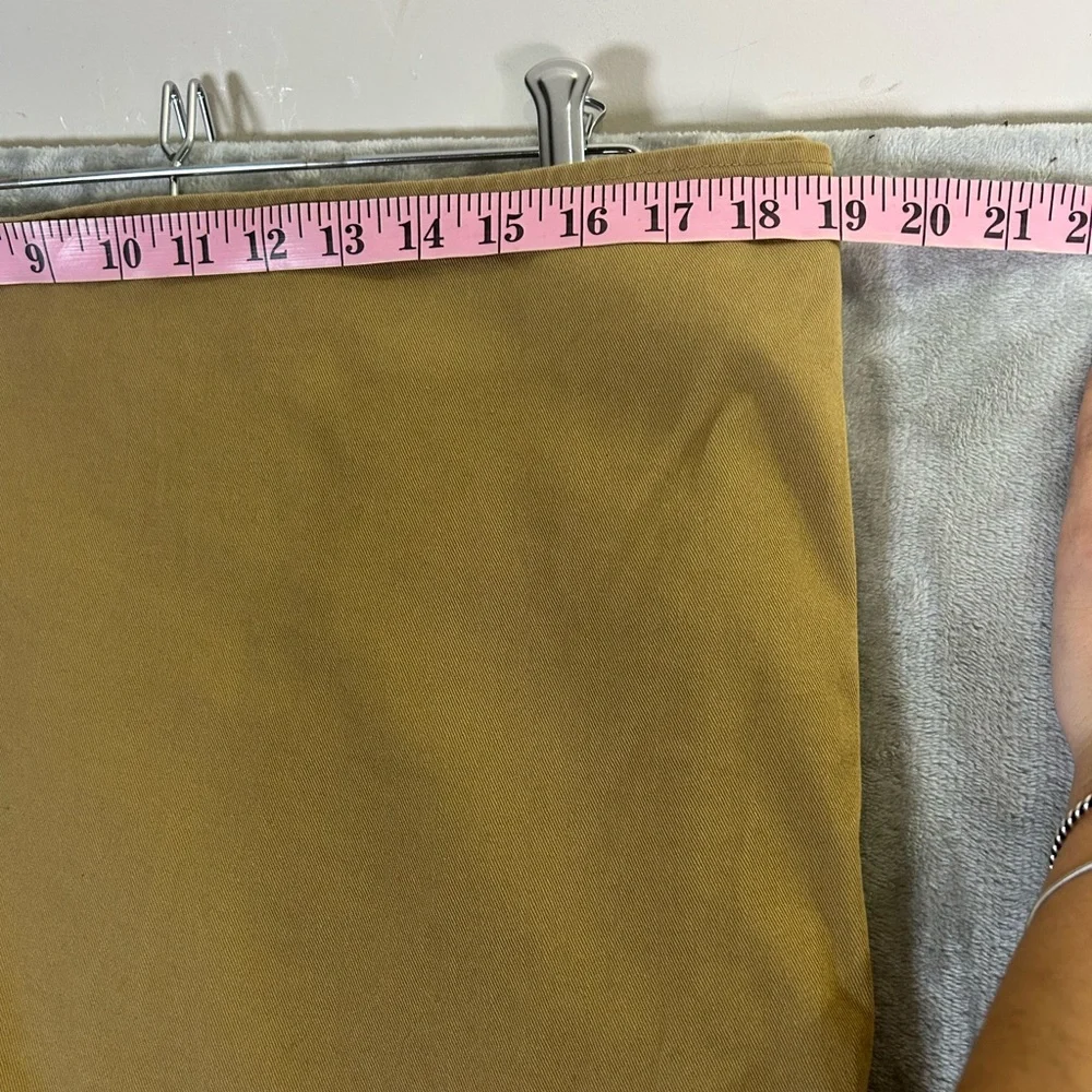 Who what wear wrap midi ruffle khaki skirt - Picture 7 of 8